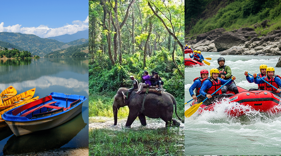 Pokhara-Chitwan Jungle Safari Tour including Trishuli River Rafting